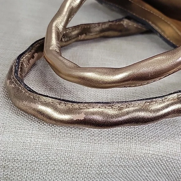 Patricia Nash Gold and Brown Floral Satchel - Picture 6 of 16